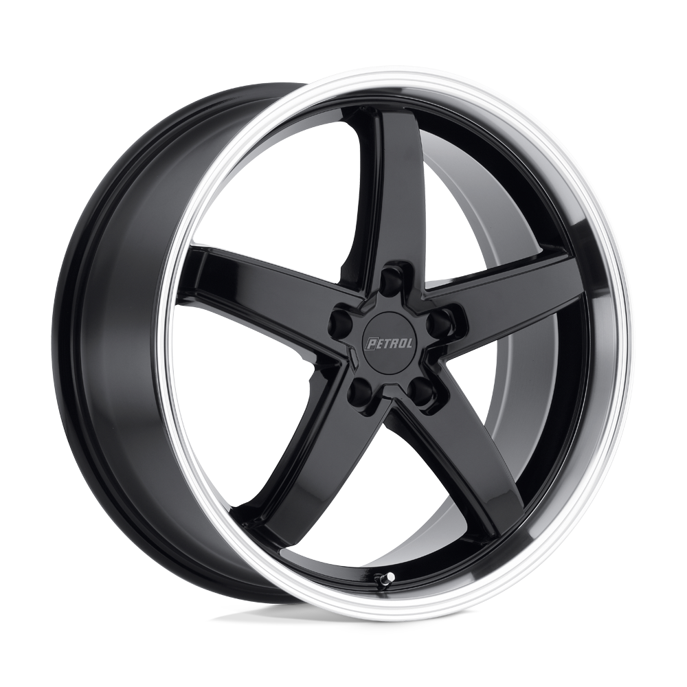 Petrol P1B 18X8 +32 Gloss Black W/ Mach Cut Lip