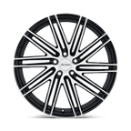 Petrol P1C 17X8 +40 Gloss Black W/ Mach Cut Face