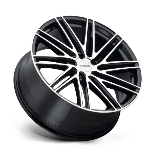 Petrol P1C 18X8 +35 Gloss Black W/ Mach Cut Face