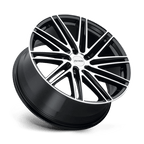 Petrol P1C 19X8 +40 Gloss Black W/ Mach Cut Face