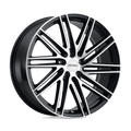 Petrol P1C 18X8 +40 Gloss Black W/ Mach Cut Face