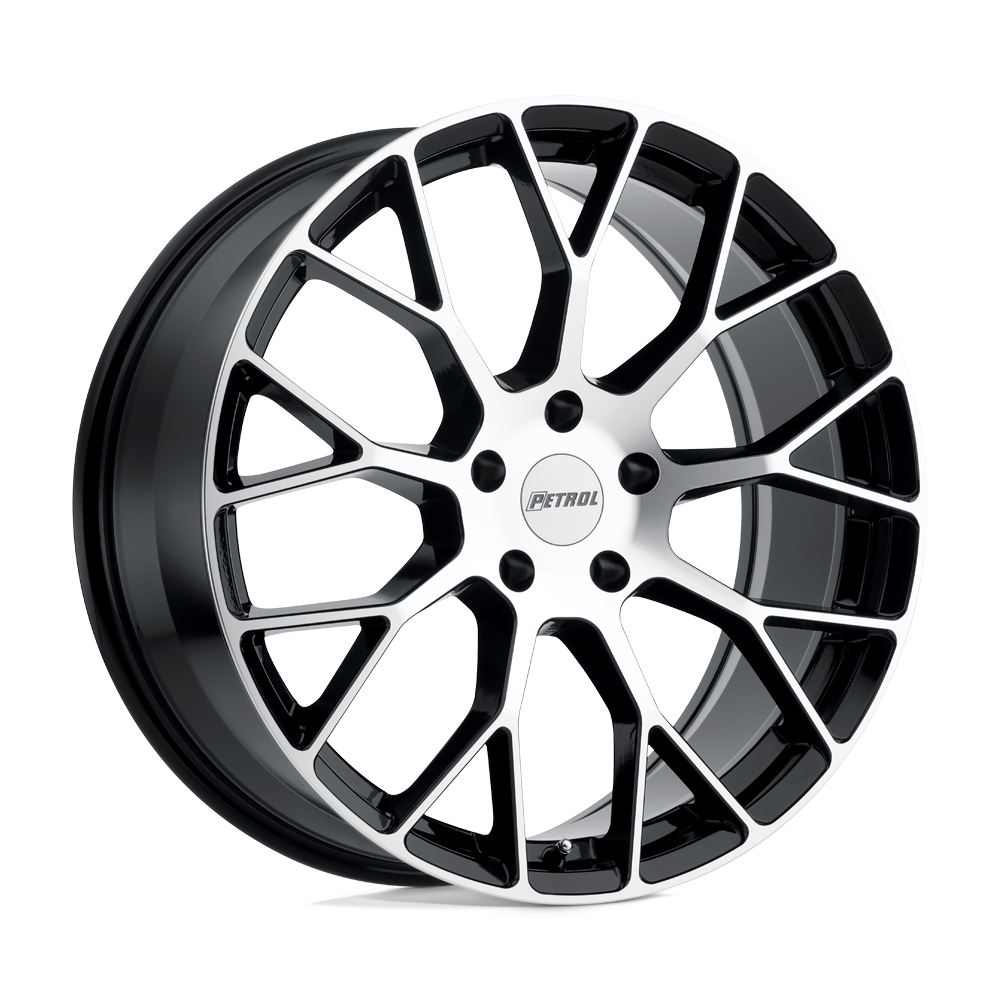 Petrol P2B 19X8 +40 Gloss Black W/ Mach Cut Face