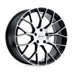 Petrol P2B 17X8 +40 Gloss Black W/ Mach Cut Face