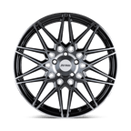 Petrol P3C 17X8 +40 Gloss Black W/ Mach Cut Face
