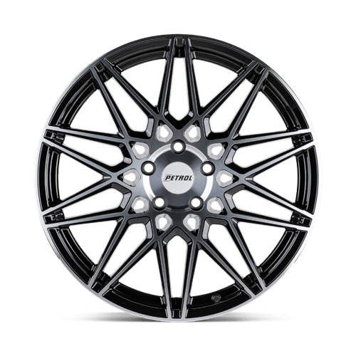 Petrol P3C 17X8 +40 Gloss Black W/ Mach Cut Face