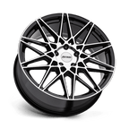 Petrol P3C 17X8 +40 Gloss Black W/ Mach Cut Face