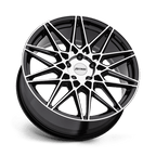 Petrol P3C 19X8 +40 Gloss Black W/ Mach Cut Face