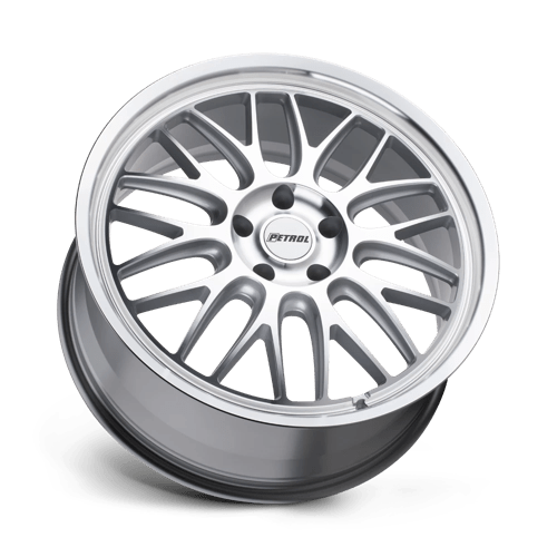 Petrol P4C 16X7 +40 Silver W/ Machined Face & Lip