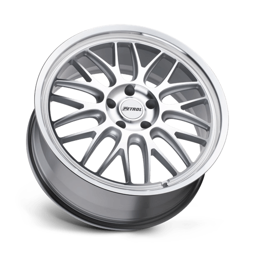 Petrol P4C 16X7 +40 Silver W/ Machined Face & Lip