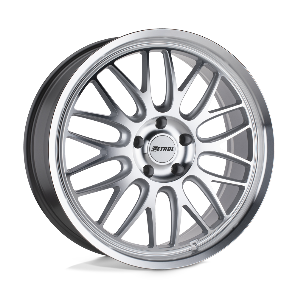 Petrol P4C 19X8 +40 Silver W/ Machined Face & Lip