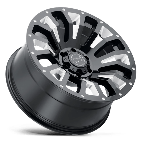 Black Rhino Hard Alloys Pinatubo 20X12 -44 Gloss Black Milled