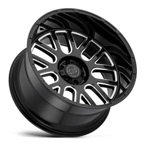 Black Rhino Hard Alloys Pismo 20X9.5 -18 Gloss Black W/ Milled Spokes