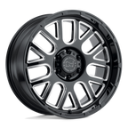 Black Rhino Hard Alloys Pismo 20X9.5 -18 Gloss Black W/ Milled Spokes