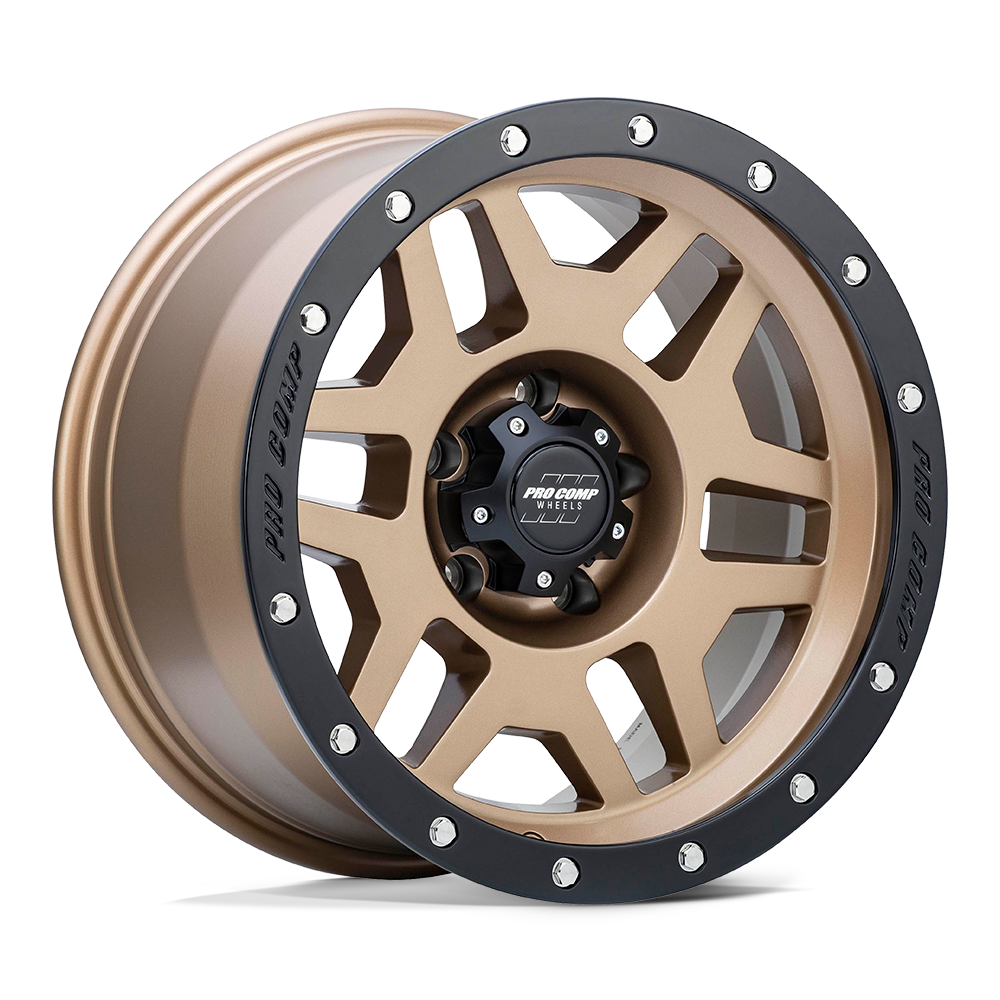 Pro Comp Alloys Pa41 Phaser 17X9 -6 Matte Bronze W/ Black Lip