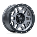 Pro Comp Alloys Pa41 Phaser 17X9 -6 Matte Graphite W/ Black Lip