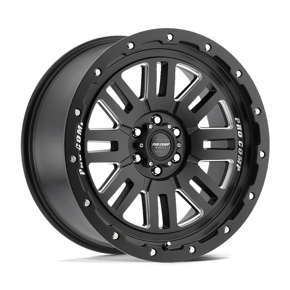 Pro Comp Alloys Pa61 Cognos 17X9 -6 Satin Black Milled