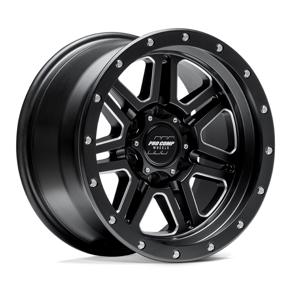 Pro Comp Alloys Pa62 Apex 17X9 -6 Satin Black Milled