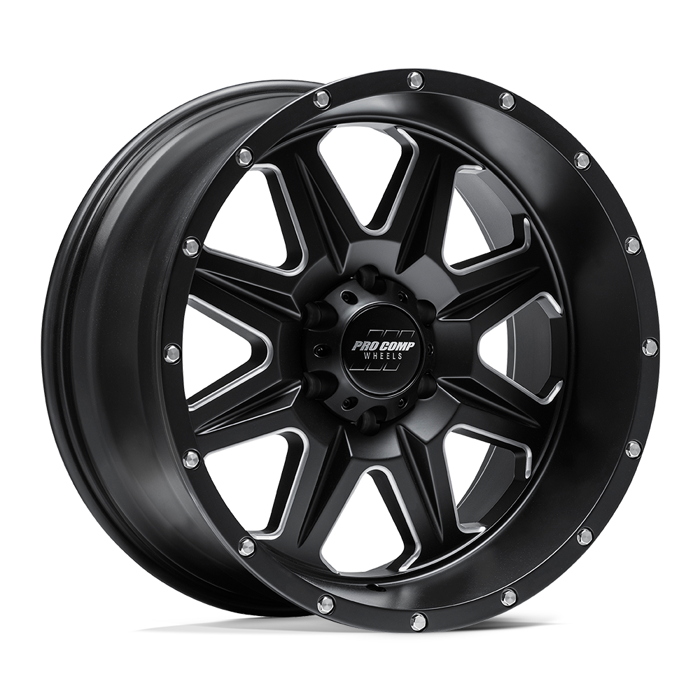 Pro Comp Alloys Pa63 Recon 20X10 -18 Satin Black Milled