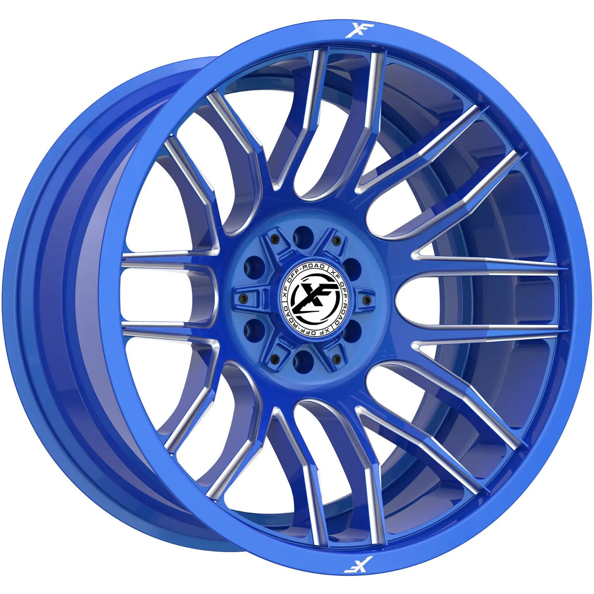 XF Off-Road XF-232 22X12 -44 Anodized Blue & Milled