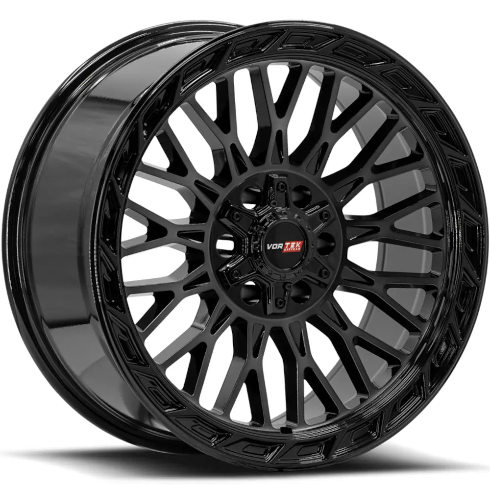 Vortek VRP-502 FORZA 20X10 -18 Black & Diamond Cut Center With Dark Tint