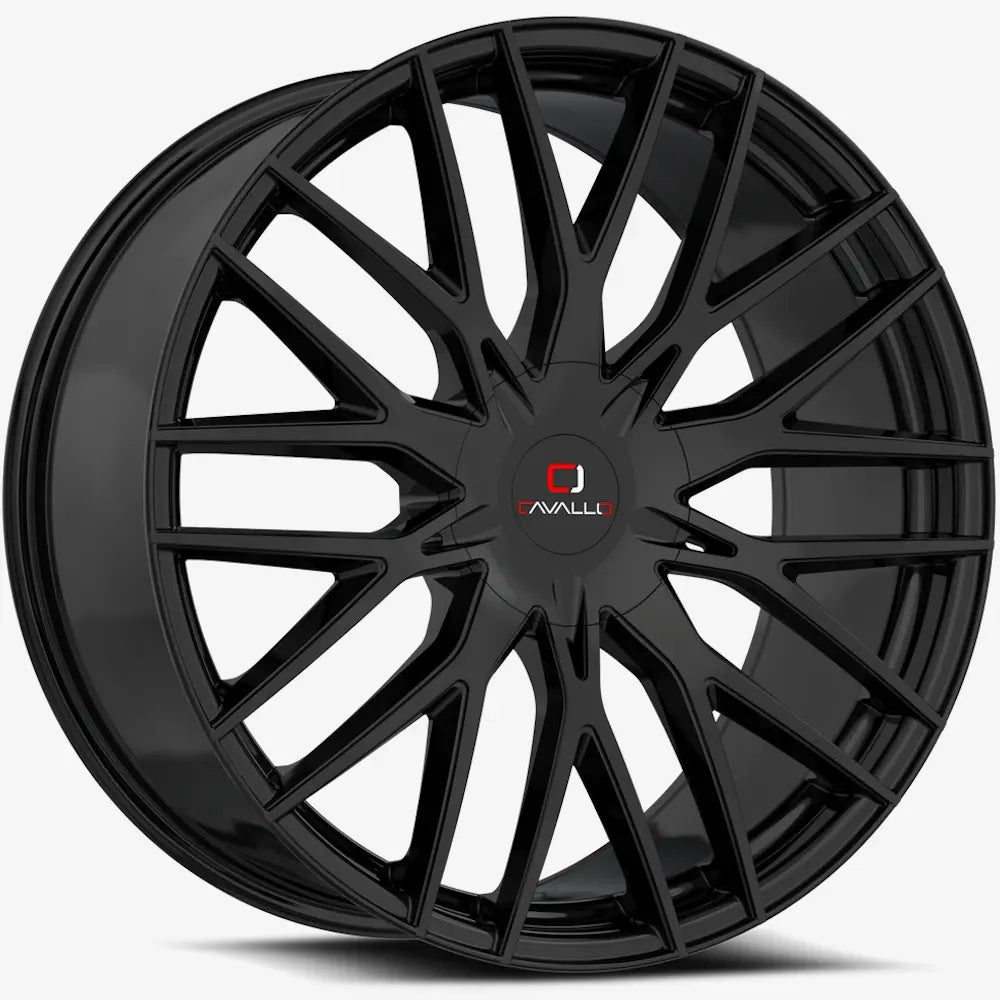 Cavallo CLV-45 18X8 +35 Gloss Black