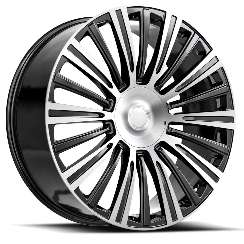 O.E. Revolution CAD-35 24X10 +31 Gloss Black & Machined