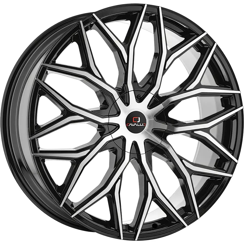 Cavallo CLV-37 26X9.5 +25 Gloss Black & Machined