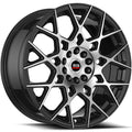 Spec-1 SP-52 18X8 +38 Gloss Black & Machined