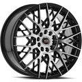 Spec-1 SP-53 18X8 +38 Gloss Black & Machined