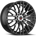 Spec-1 SP-55 18X8 +38 Gloss Black & Machined