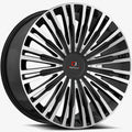 Cavallo CLV-48 24X9 +18 Gloss Black & Machined