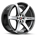 Spec-1 SPT-32 17X8 +42 Gloss Black & Machined