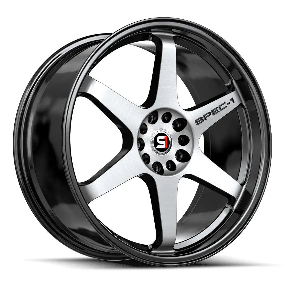 Spec-1 SPT-33 15X9 +15 Gloss Black & Machined