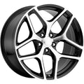 O.E. Revolution Z28 22X10 +25 Gloss Black & Machined