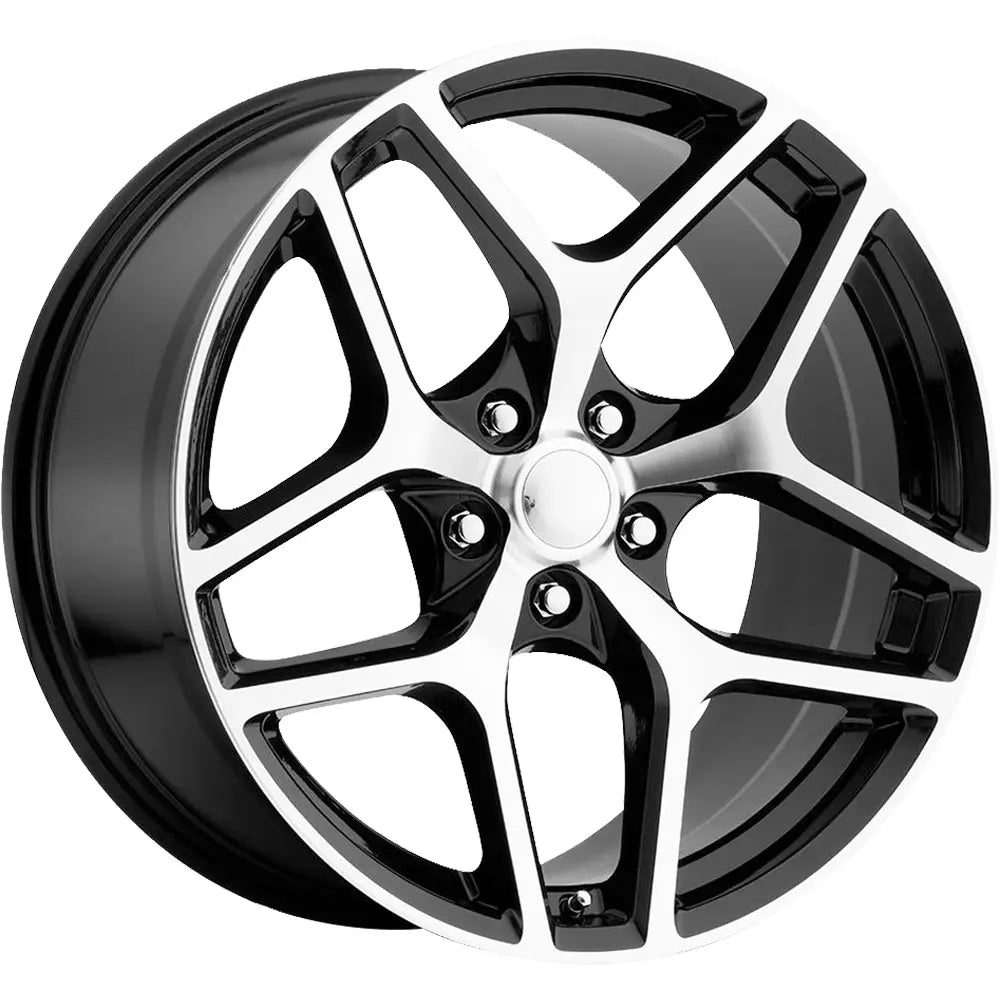 O.E. Revolution Z28 22X10 +25 Gloss Black & Machined
