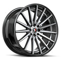 Spec-1 SP-69 17X7.5 +42 Gloss Black Machined & undercut