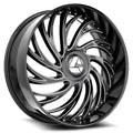 Azara AZX-101 18X8 +35 Gloss Black & Milled