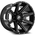 XF Off-Road XF-220 22X12 -44 Gloss Black & Milled