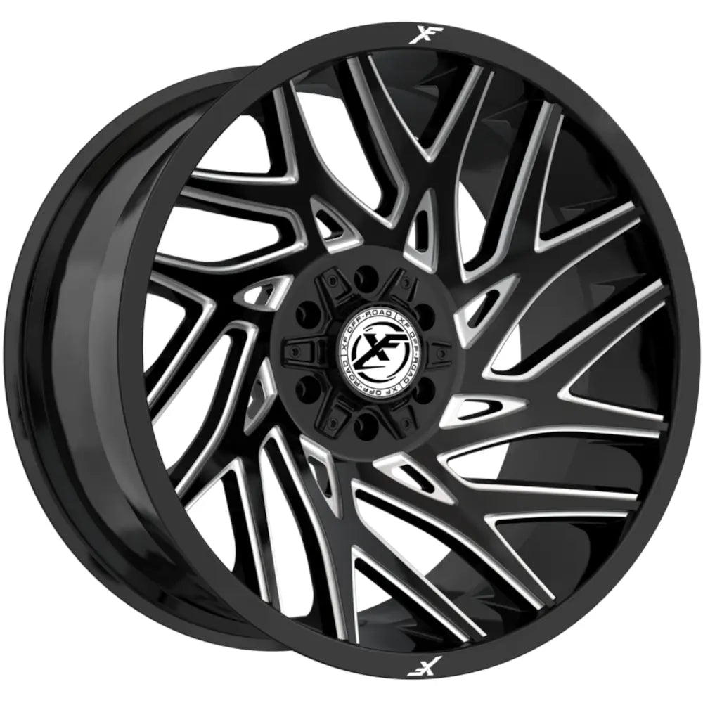 XF Off-Road XF-229 20X9 0 Gloss Black & Milled