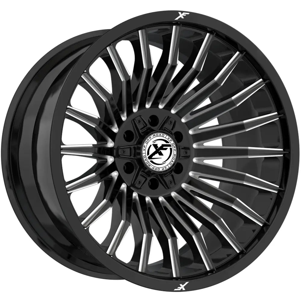 XF Off-Road XF-231 24X14 -76 Gloss Black & Milled