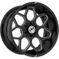 XF Off-Road XF-233 20X9 +12 Gloss Black & Milled