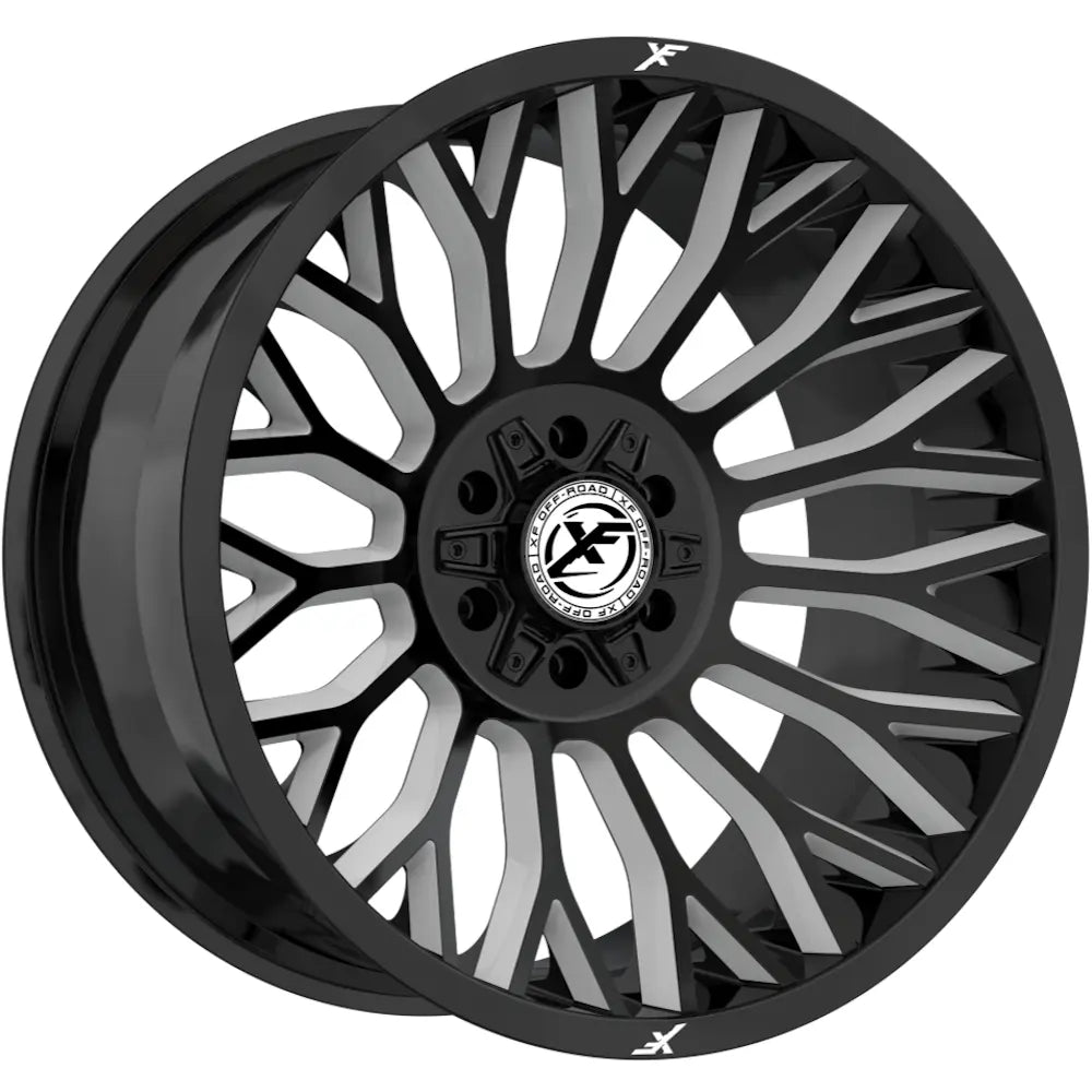XF Off-Road XF-237 24X14 -76 Gloss Black & Milled