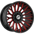 XF Off-Road XF-237 20X12 -44 Gloss Black & Red Milled