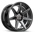 Spec-1 SP-73 17X7.5 +42 Gloss Black Milled & under cut