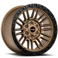 Vortek VRT-604 ZEUS 17X9 -12 Matte Bronze With Black Bead Ring