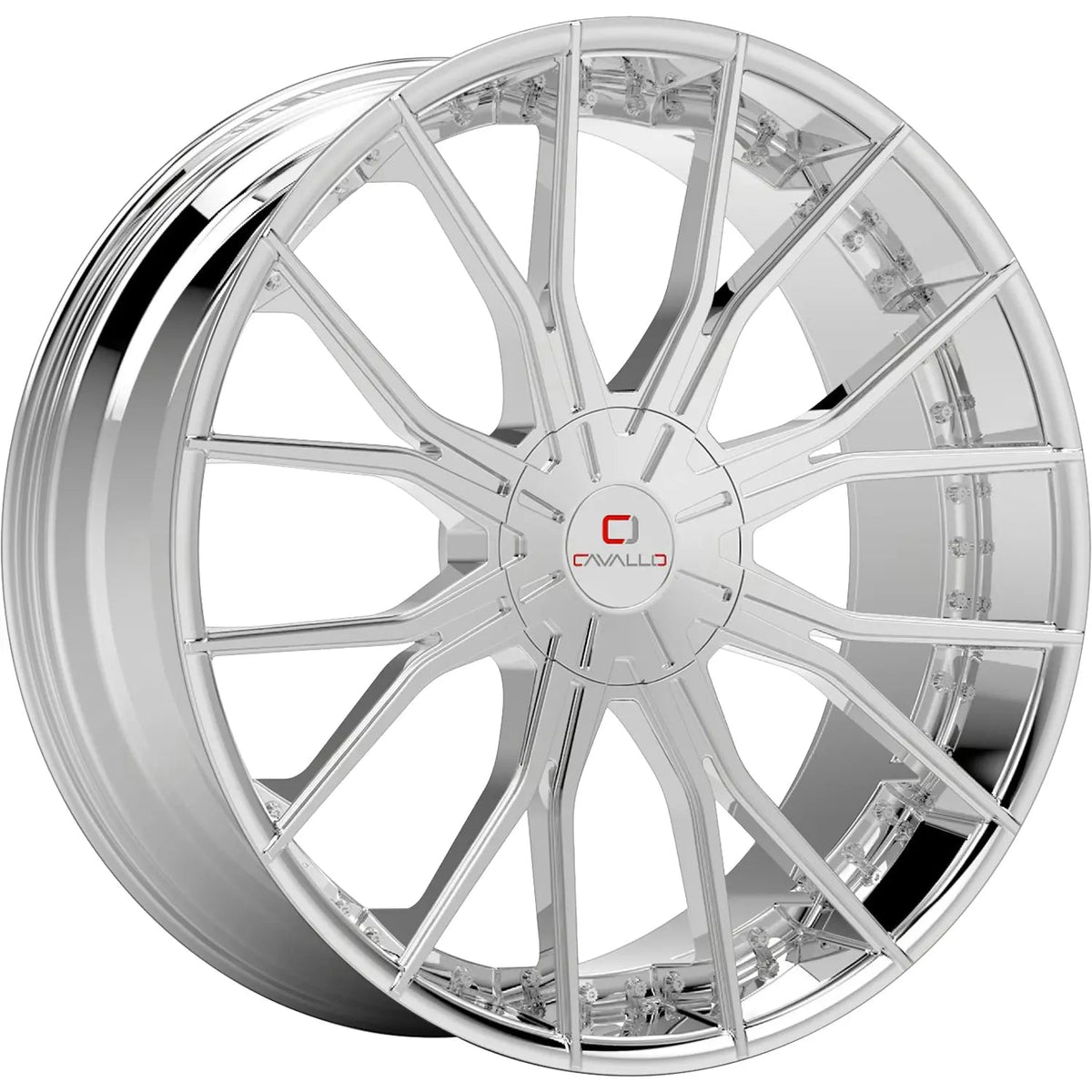 Cavallo CLV-36 22X9.5 +15 Nano Chrome