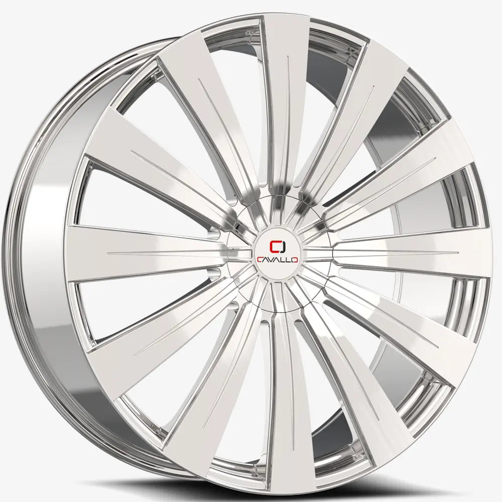 Cavallo CLV-49 22X9.5 +15 Nano Chrome