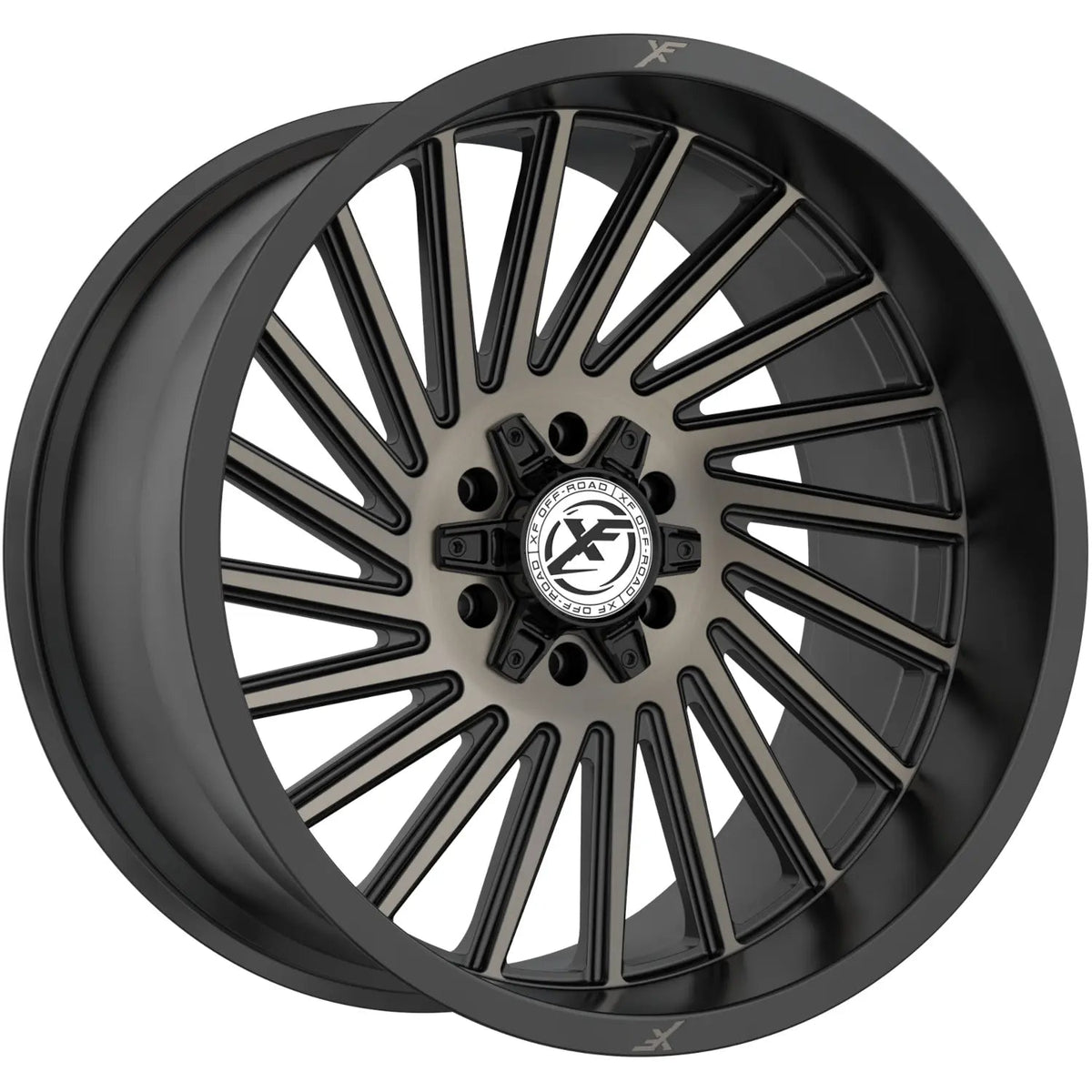 XF Off-Road XF-239 20X10 -24 Satin Black & Bronze Machined Double Dark Tint