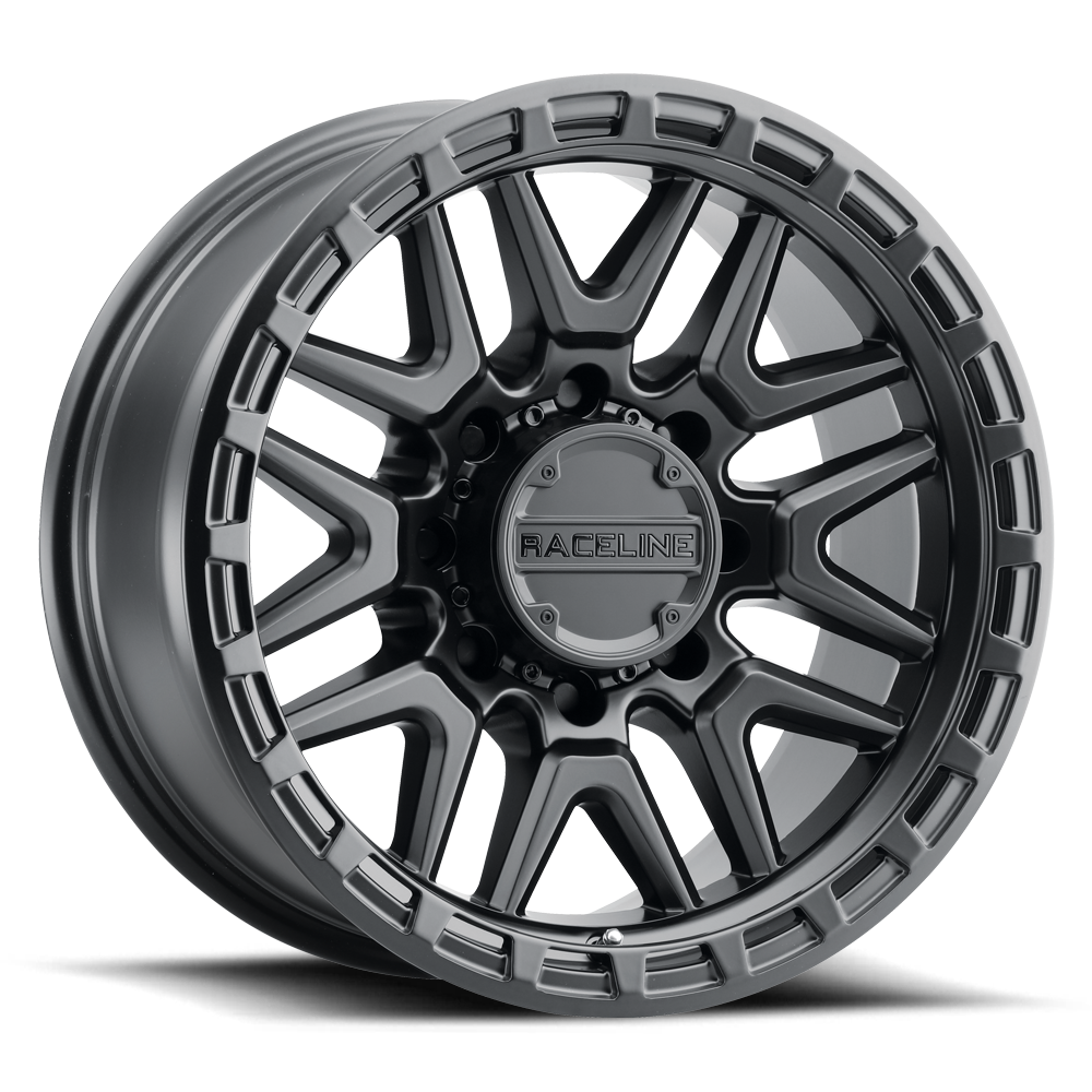 Raceline Wheels Krank 17X9 -12 Satin Black