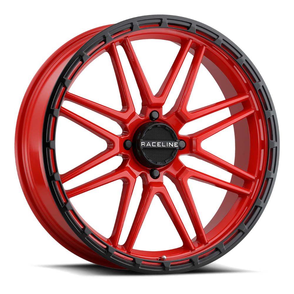 Raceline Wheels Krank-Xl Red/ 22X7 +0 Black